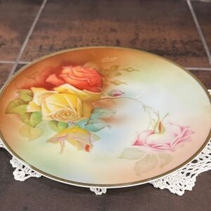 Floral Decorative vintage German Plate